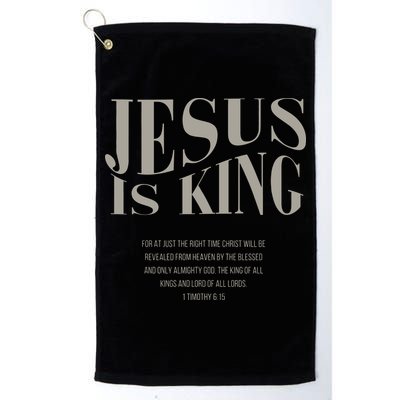 Jesus Is King Christian Golf Towel
