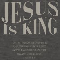 Jesus Is King Christian Vector Backpack