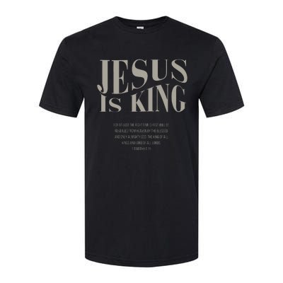 Jesus Is King Christian Softstyle CVC T-Shirt