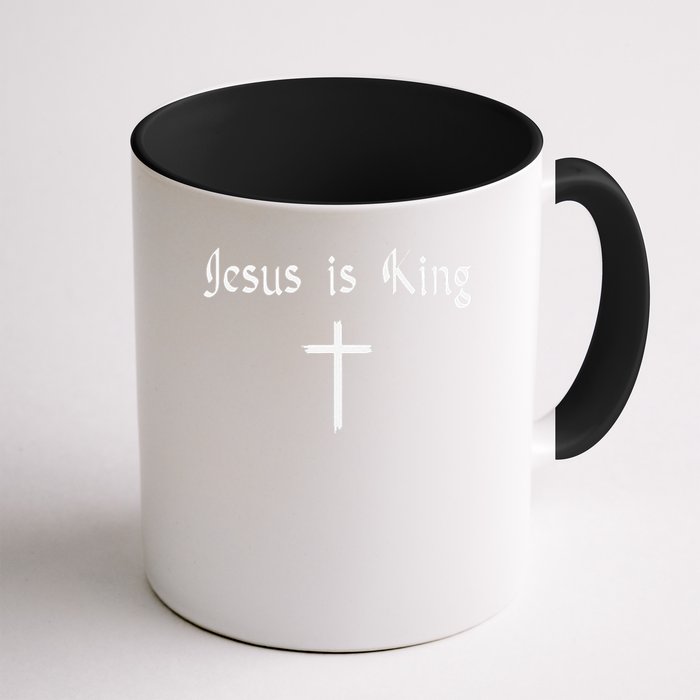 Jesus Is King Subtle Christian Minimalist Religious Mug