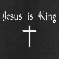 Jesus Is King Subtle Christian Minimalist Religious Golf Towel