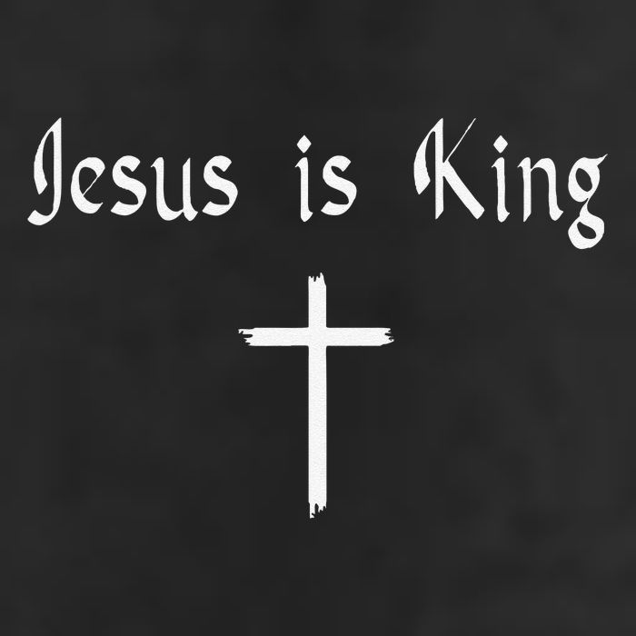 Jesus Is King Subtle Christian Minimalist Religious Golf Towel