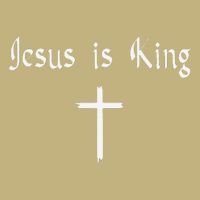 Jesus Is King Subtle Christian Minimalist Religious T-Shirt