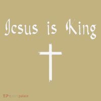 Jesus Is King Subtle Christian Minimalist Religious Magnet