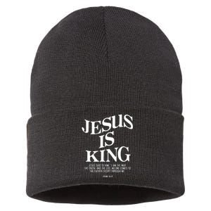 Jesus Is King Jesus John 146 Costume Christian Sustainable Knit Beanie