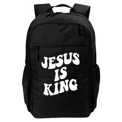 Jesus Is King Groovy Retro Christianity Backpack