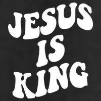 Jesus Is King Groovy Retro Christianity Adult Drive Performance Visor