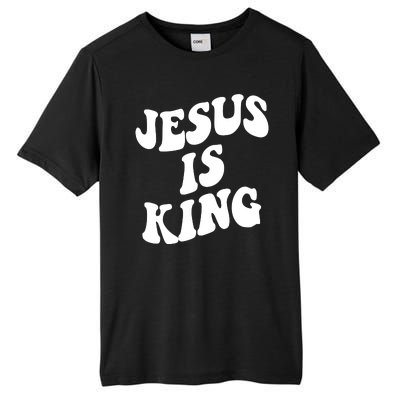 Jesus Is King Groovy Retro Christianity Tall Fusion ChromaSoft Performance T-Shirt