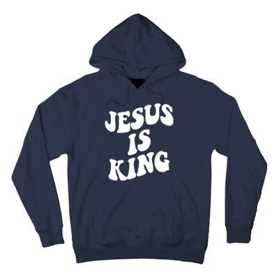 Jesus Is King Groovy Retro Christianity Tall Hoodie