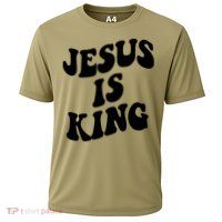 Jesus Is King Groovy Retro Christianity Performance Shirt