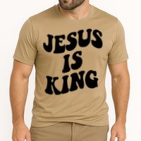 Jesus Is King Groovy Retro Christianity Performance Shirt