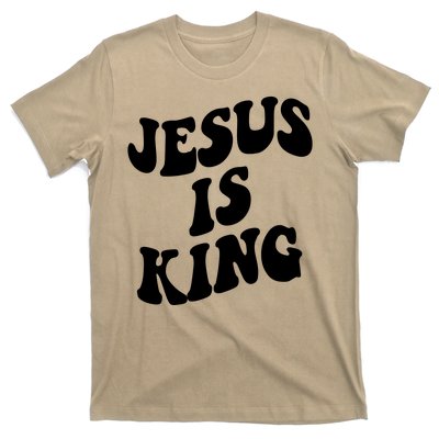 Jesus Is King Groovy Retro Christianity T-Shirt