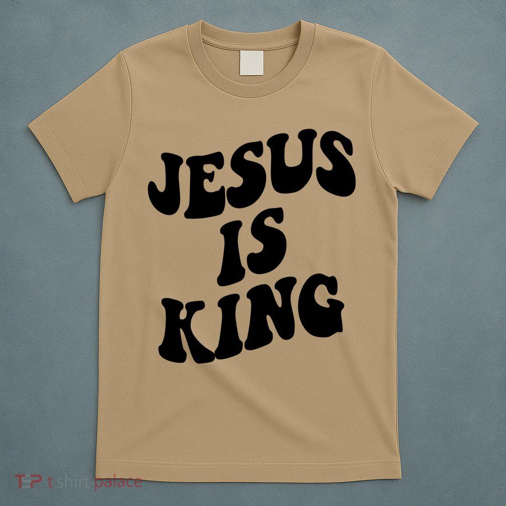 Jesus Is King Groovy Retro Christianity T-Shirt
