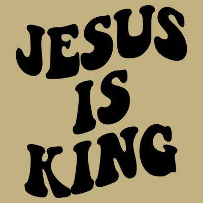 Jesus Is King Groovy Retro Christianity T-Shirt