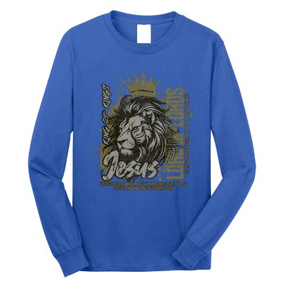 Jesus Is King Of Kings Jesus Lion Of Judah Christian Lion Long Sleeve Shirt