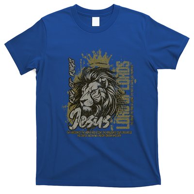 Jesus Is King Of Kings Jesus Lion Of Judah Christian Lion T-Shirt