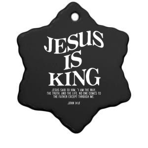 Jesus Is King Jesus John 14:6 Costume Christian Ceramic Star Ornament