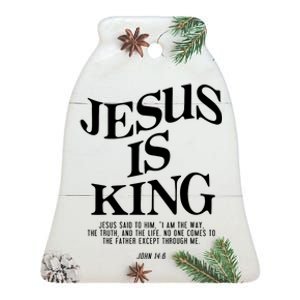 Jesus Is King Jesus John 14:6 Costume Christian Ceramic Bell Ornament