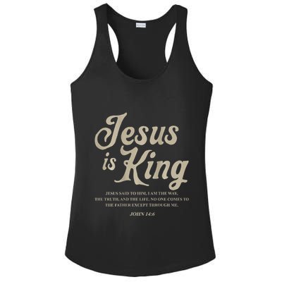 Jesus Is King John 146 Costume Jesus Christian Ladies PosiCharge Competitor Racerback Tank