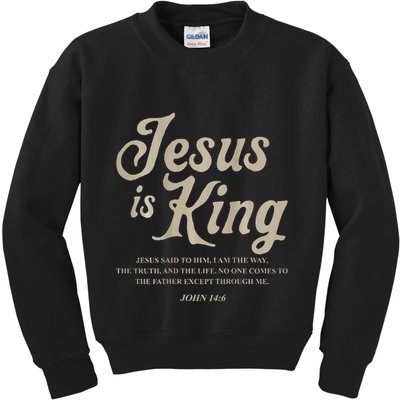 Jesus Is King John 146 Costume Jesus Christian Kids Sweatshirt