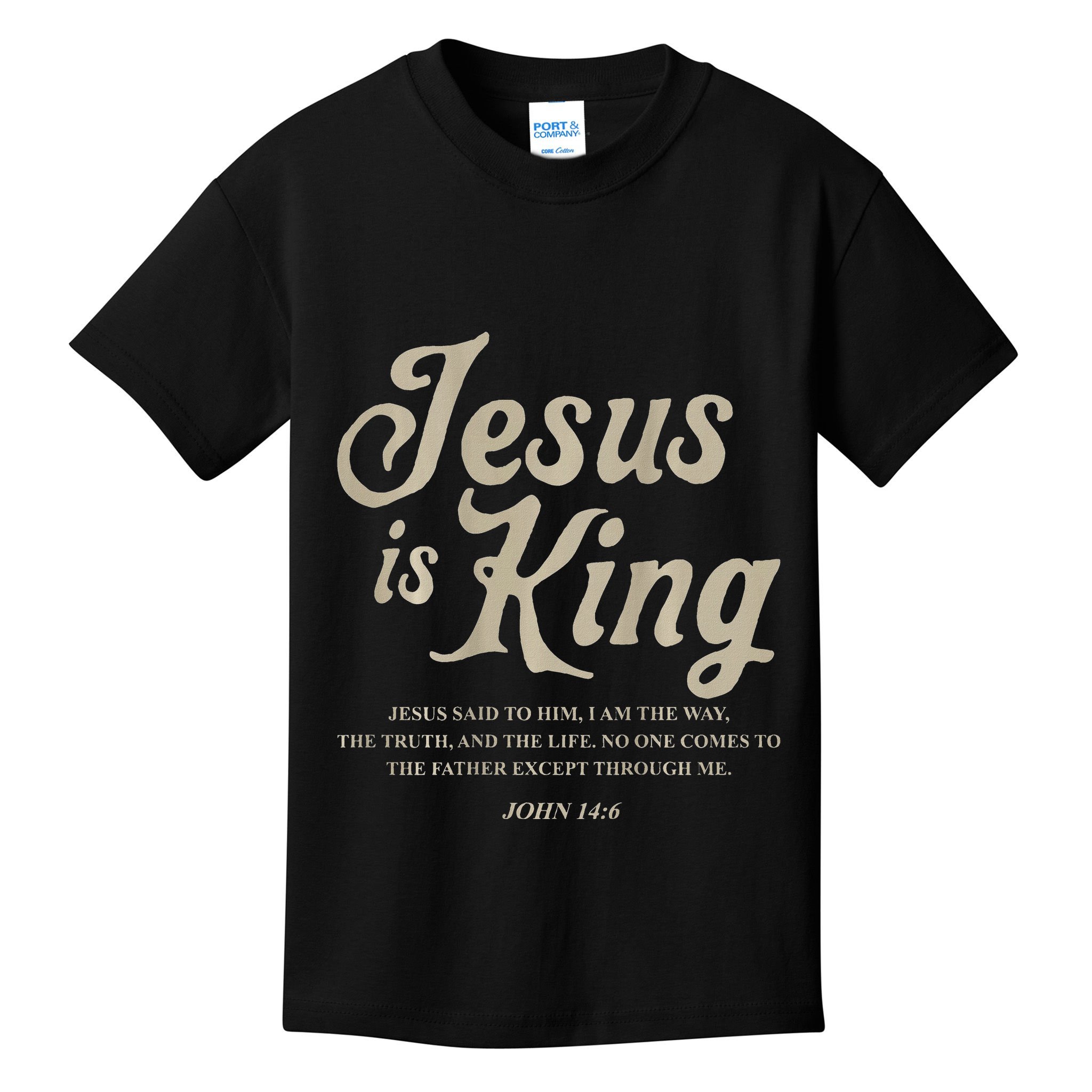 Jesus Is King John 146 Costume Jesus Christian Kids T-Shirt