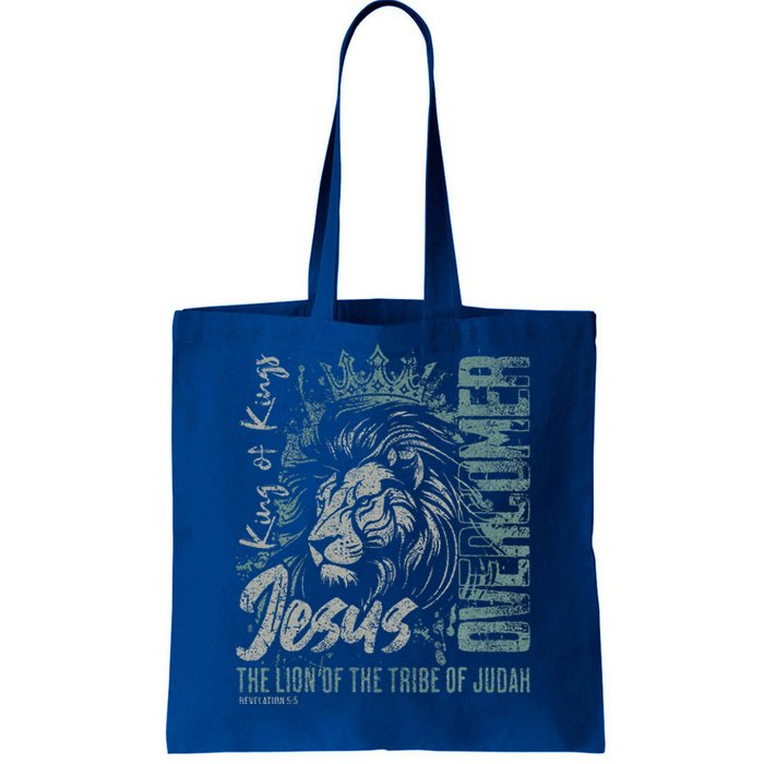 Jesus Is King Lion Of Judah Bible Faith Tote Bag