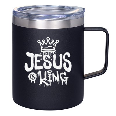 Jesus Is King Faith Religion Christian Spirituality 12oz Stainless Steel Coffee Mug
