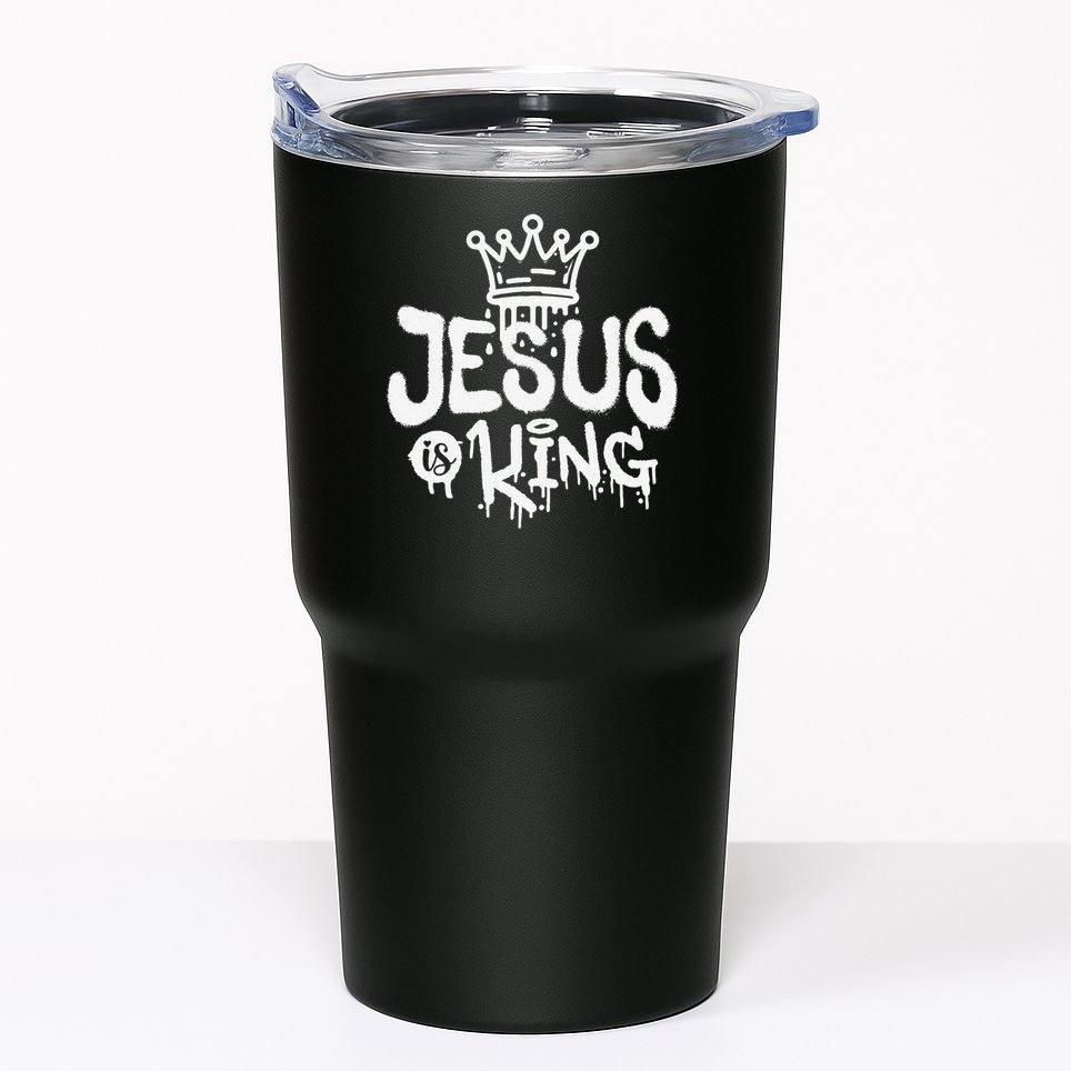 Jesus Is King Faith Religion Christian Spirituality Tumbler