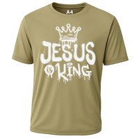 Jesus Is King Faith Religion Christian Spirituality Cooling Performance Crew T-Shirt