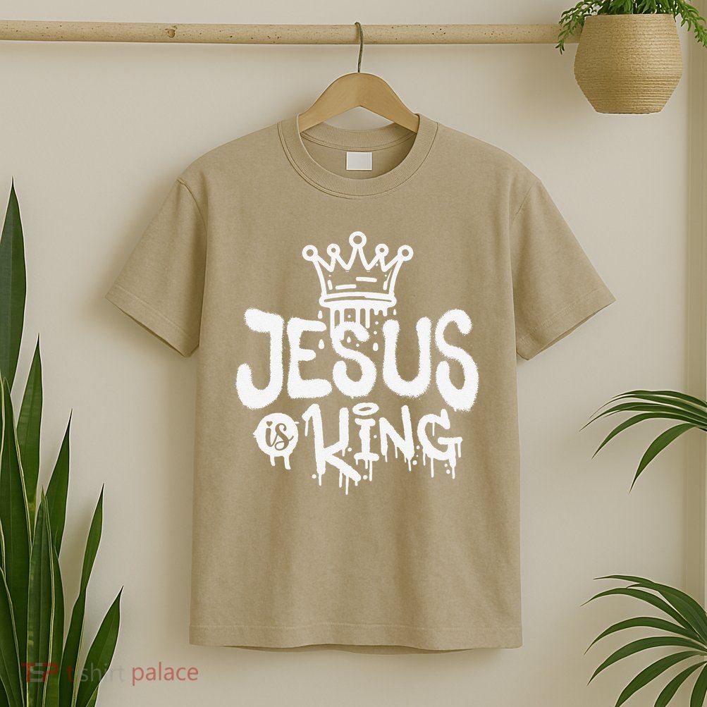 Jesus Is King Faith Religion Christian Spirituality T-Shirt