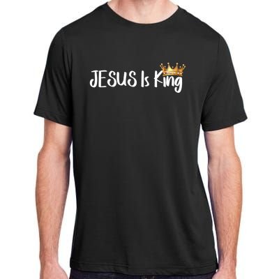 Jesus Is King Gift Religious Christian Merch Gift Adult ChromaSoft Performance T-Shirt