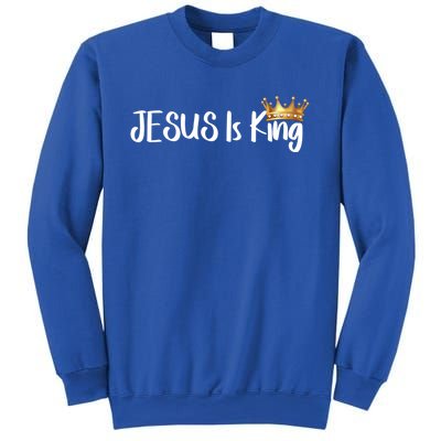 Jesus Is King Gift Religious Christian Merch Gift Sweatshirt