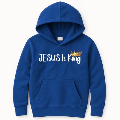 Jesus Is King Gift Religious Christian Merch Gift Kids Hoodie