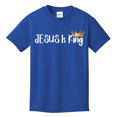 Jesus Is King Gift Religious Christian Merch Gift Kids T-Shirt