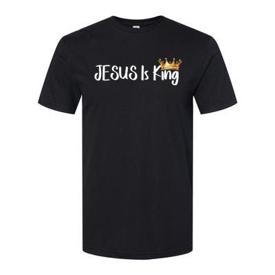 Jesus Is King Gift Religious Christian Merch Gift Softstyle CVC T-Shirt