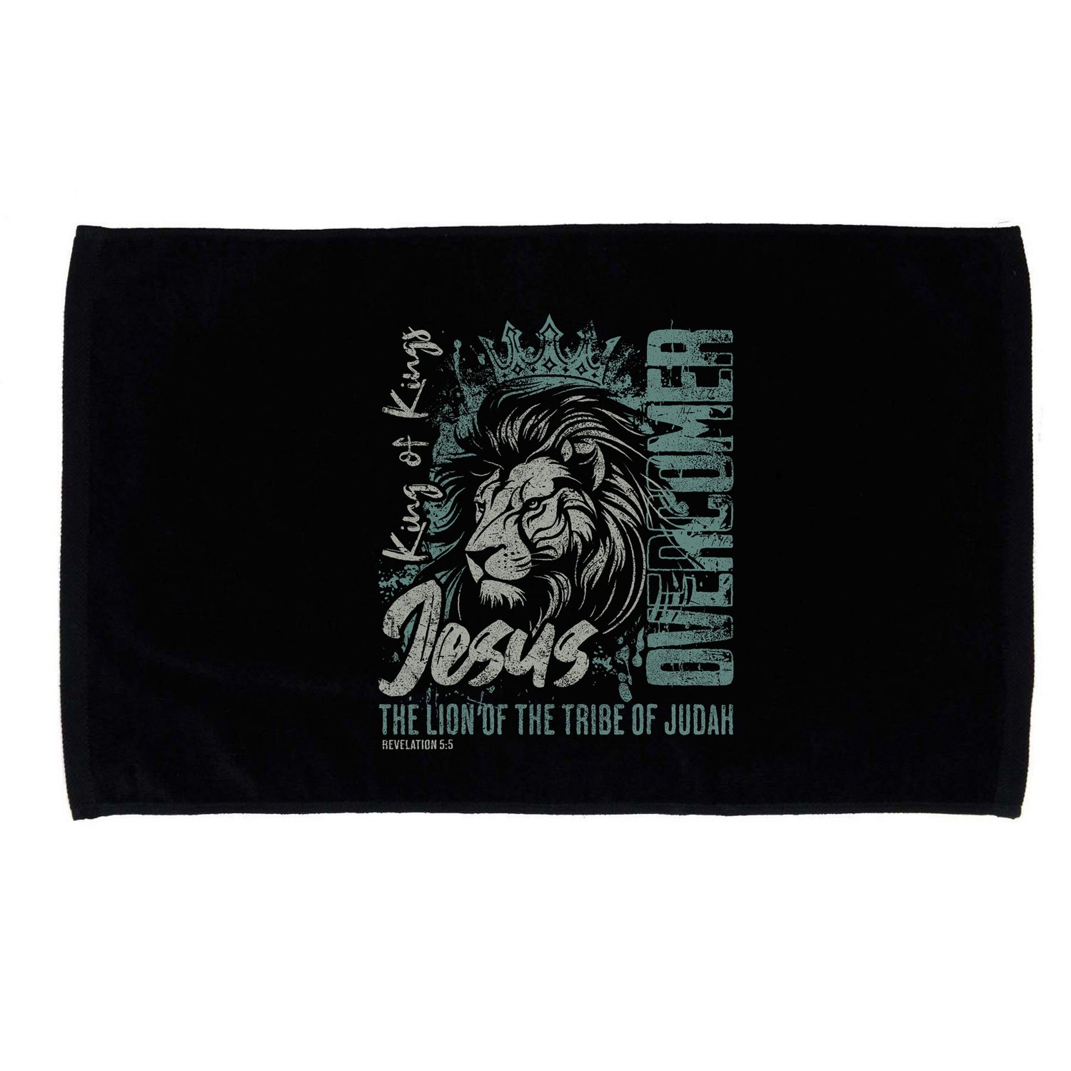 Jesus Is King Lion Of Judah Bible Faith Graphic Christian Microfiber Hand Towel