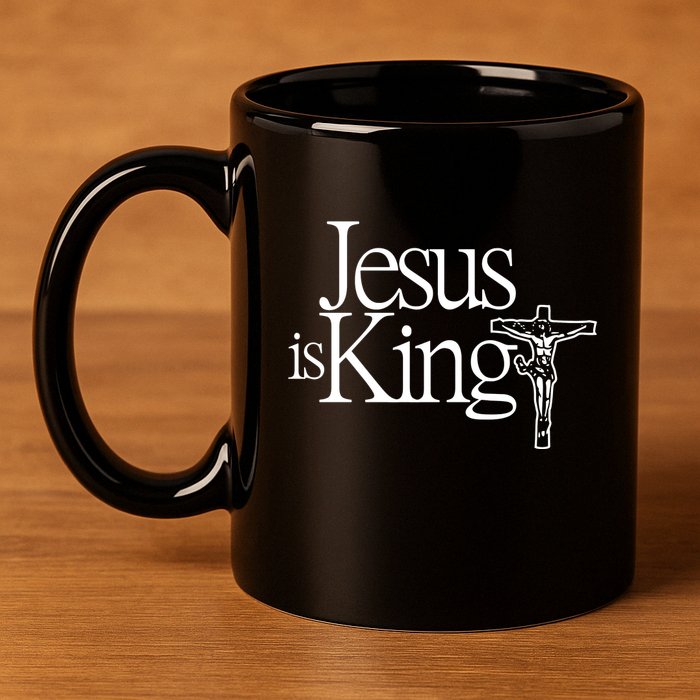 Jesus Is King 11oz C Handle Ceramic Mug