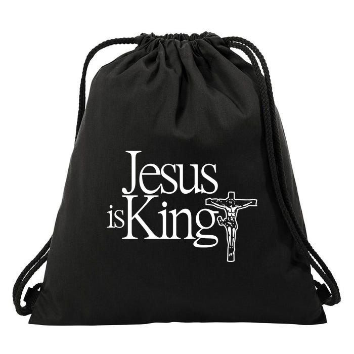 Jesus Is King Drawstring Bag
