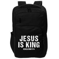 Jesus Is King Bible Scripture Quote Christian Impact Tech Backpack