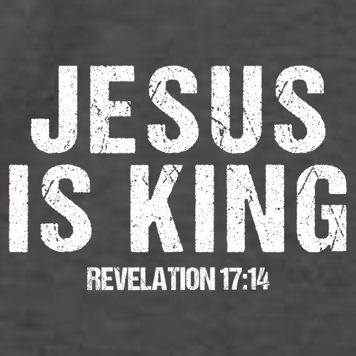Jesus Is King Bible Scripture Quote Christian Vector Backpack