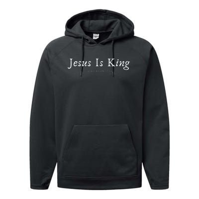 Jesus is King Performance Fleece Hoodie