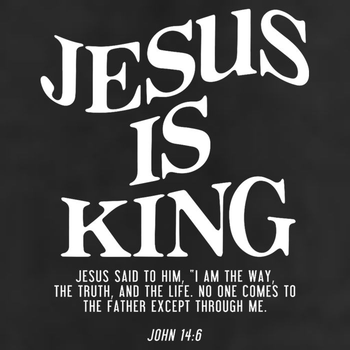 Jesus Is King Jesus John 14:6 Costume Christian 7 Panel Mesh Trucker Snapback Hat
