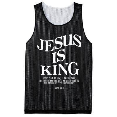 Jesus Is King Jesus John 14:6 Costume Christian Mesh Reversible Basketball Jersey Tank