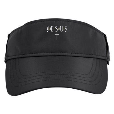 Jesus Is King Subtle Christian Minimalist Religious Adult Drive Performance Visor