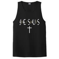 Jesus Is King Subtle Christian Minimalist Religious PosiCharge Competitor Tank