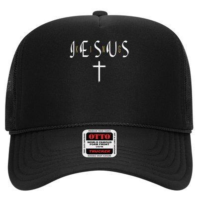 Jesus Is King Subtle Christian Minimalist Religious Trucker Hat