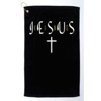 Jesus Is King Subtle Christian Minimalist Religious Golf Towel