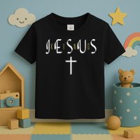 Jesus Is King Subtle Christian Minimalist Religious Toddler T-Shirt