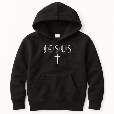Jesus Is King Subtle Christian Minimalist Religious Kids Hoodie
