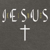 Jesus Is King Subtle Christian Minimalist Religious Cotton Canvas Backpack